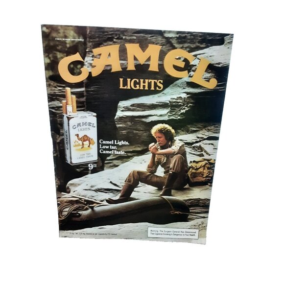1983 Camel Lights Cigarettes Ad River Explorer Scene Vintage Print Ad - Picture 1 of 1